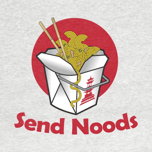 Send Noods - Funny Chinese Noodle Lover Gift by Nonstop Shirts